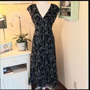 Chaps Dark Floral Dress. Career. Professional.